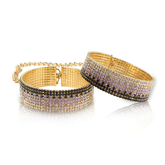 Rianne S Diamond Liz Handcuffs with Sparkling Stones – Gold