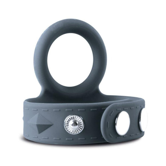 Boners Cock & Ball Strap – Silicone, Adjustable Gray