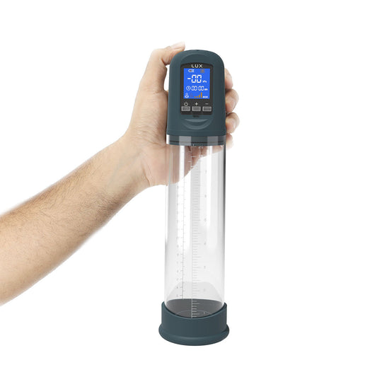 LUX Active Volume Rechargeable Penis Pump – Automatic & Manual Modes – Black