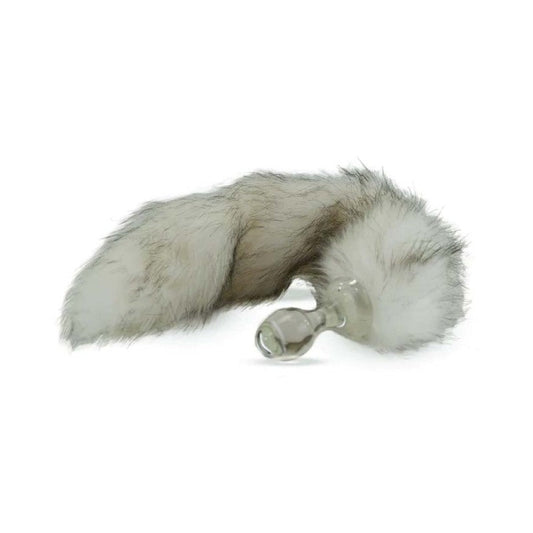 Crystal Delights Minx Faux Fur Tail Plug – Vanilla/Ivory/Beige