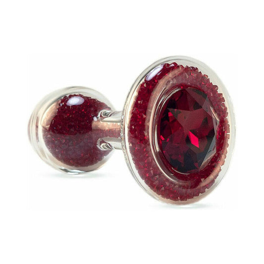 Crystal Delights Sparkle Plug Adult Toy – Red with Sparkly Crystals