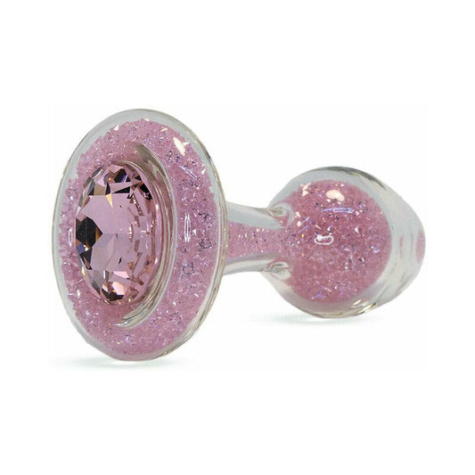 Crystal Delights Sparkle Plug - Pink - Glass Anal Plug