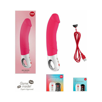Fun Factory Big Boss Vibrator – Intense Vibration – Hot Pink