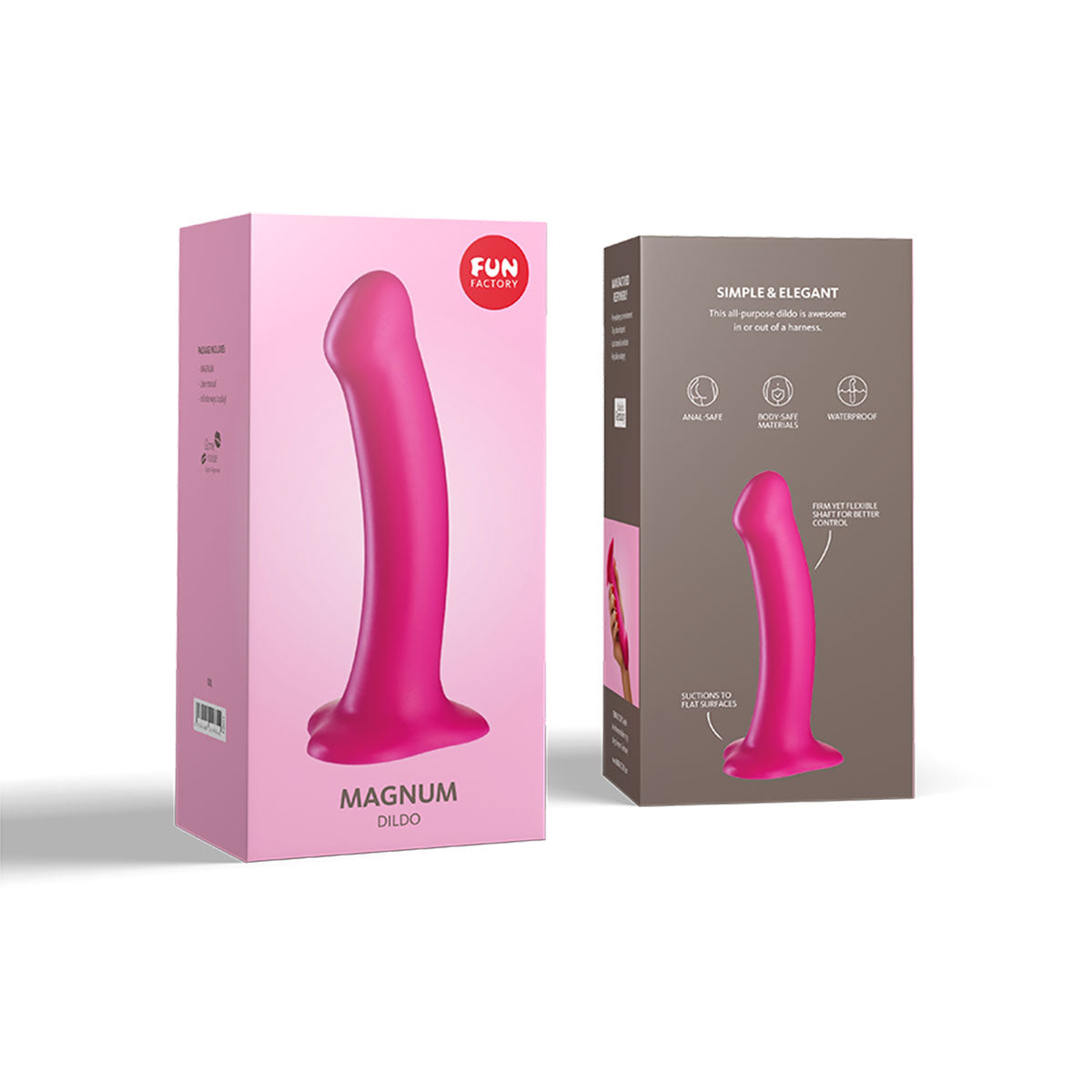 Fun Factory Magnum 7.5 in. Dildo – Silicone – Hot Pink