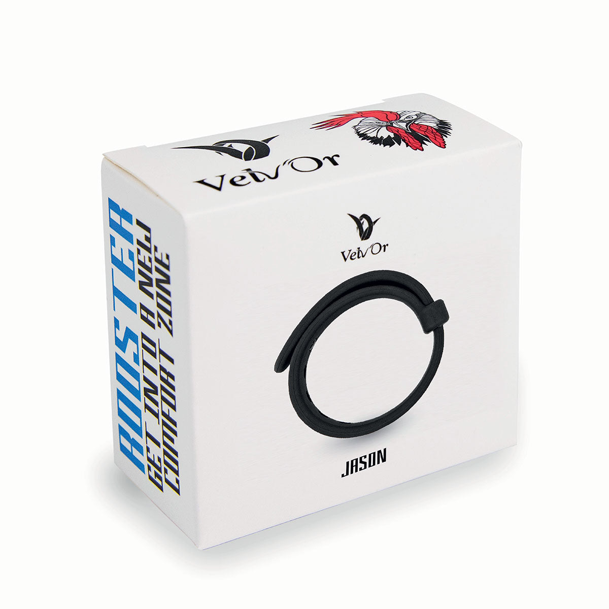 Velv'Or Rooster Jason Adjustable Cock Strap - Black