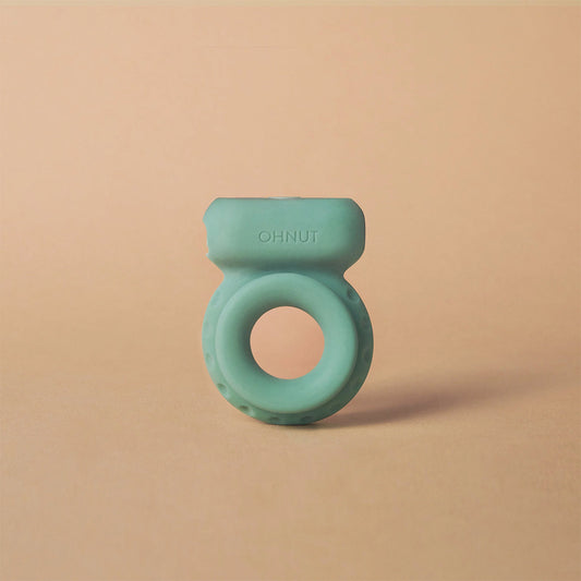 OhNut Vibrating Ring – Teal with Hands-Free Design and 7 Vibration Patterns