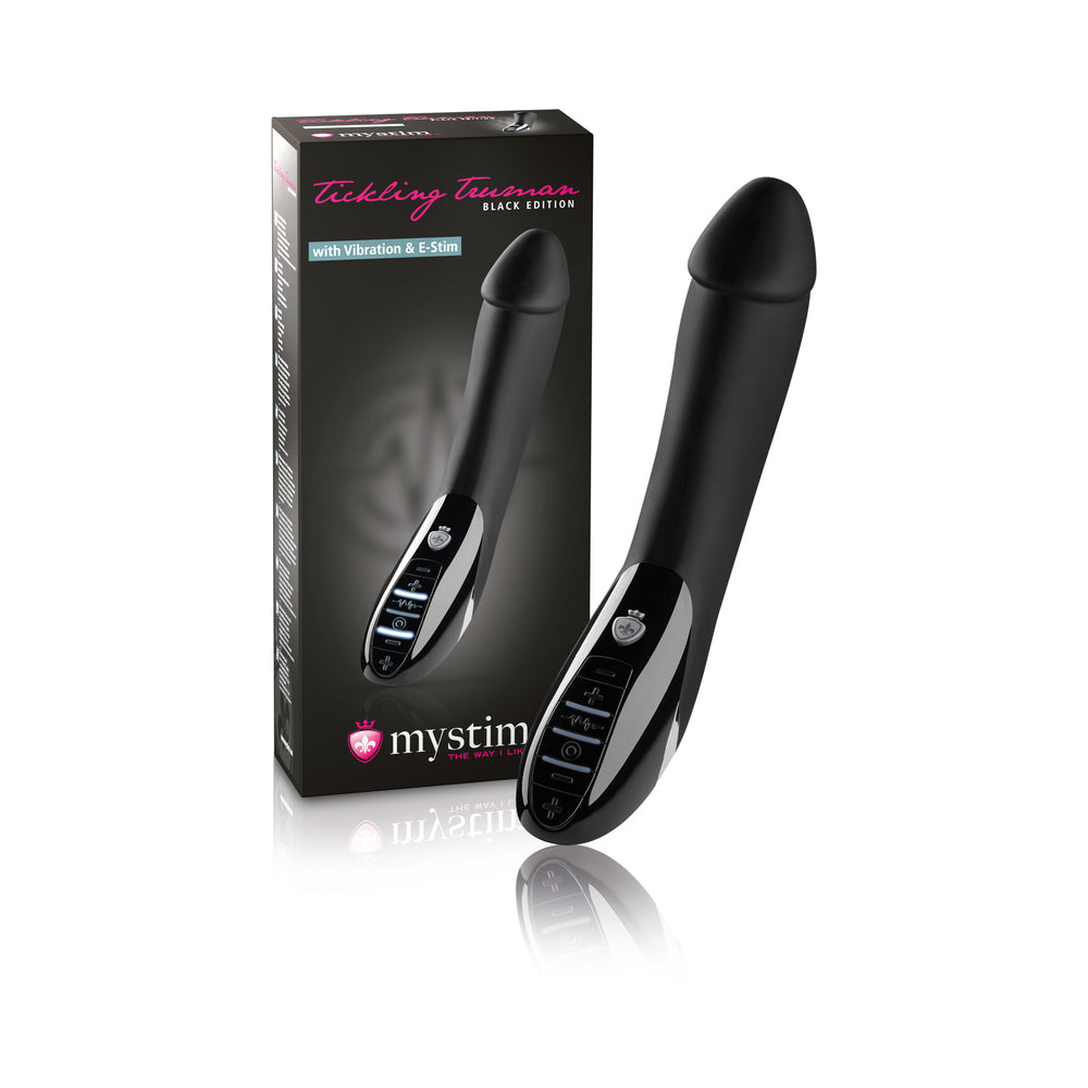 Mystim Tickling Truman E-Stim Vibrator – Black