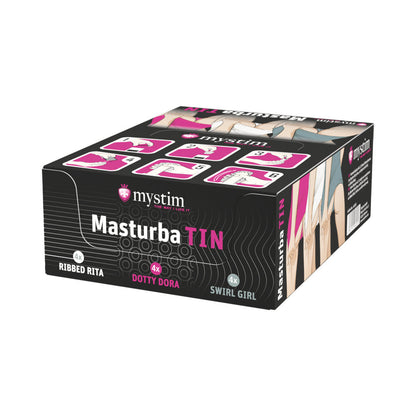 Mystim MasturbaTINS Stroker 12-Piece Display – White