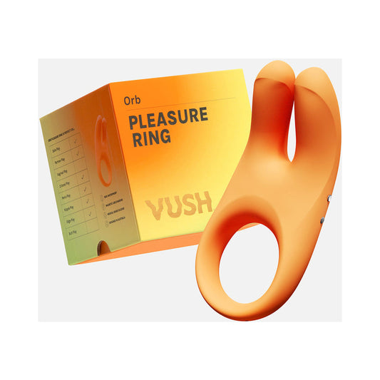 VUSH Orb Pleasure Ring – Orange – Couples Toy with 10 Pleasure Settings