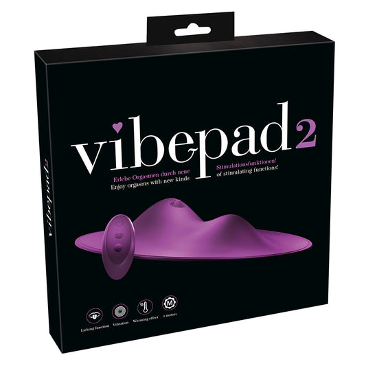 VibePad 2 – External Stimulator with Warming and Licking Functions – Purple