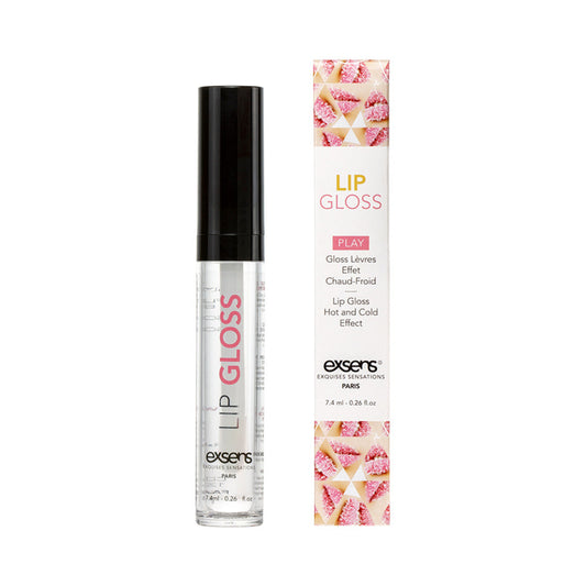 Exsens Strawberry Arousal Lip Gloss – Clear – Warming and Cooling Sensation