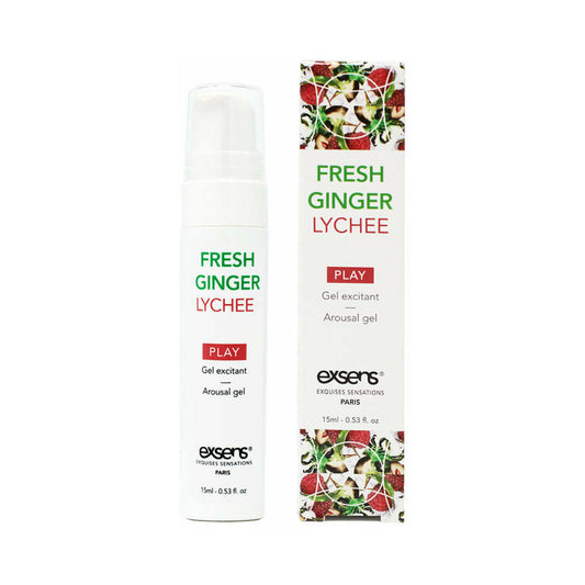 Exsens Fresh Ginger Lychee Arousal Gel – Cooling Intimate Gel – Clear