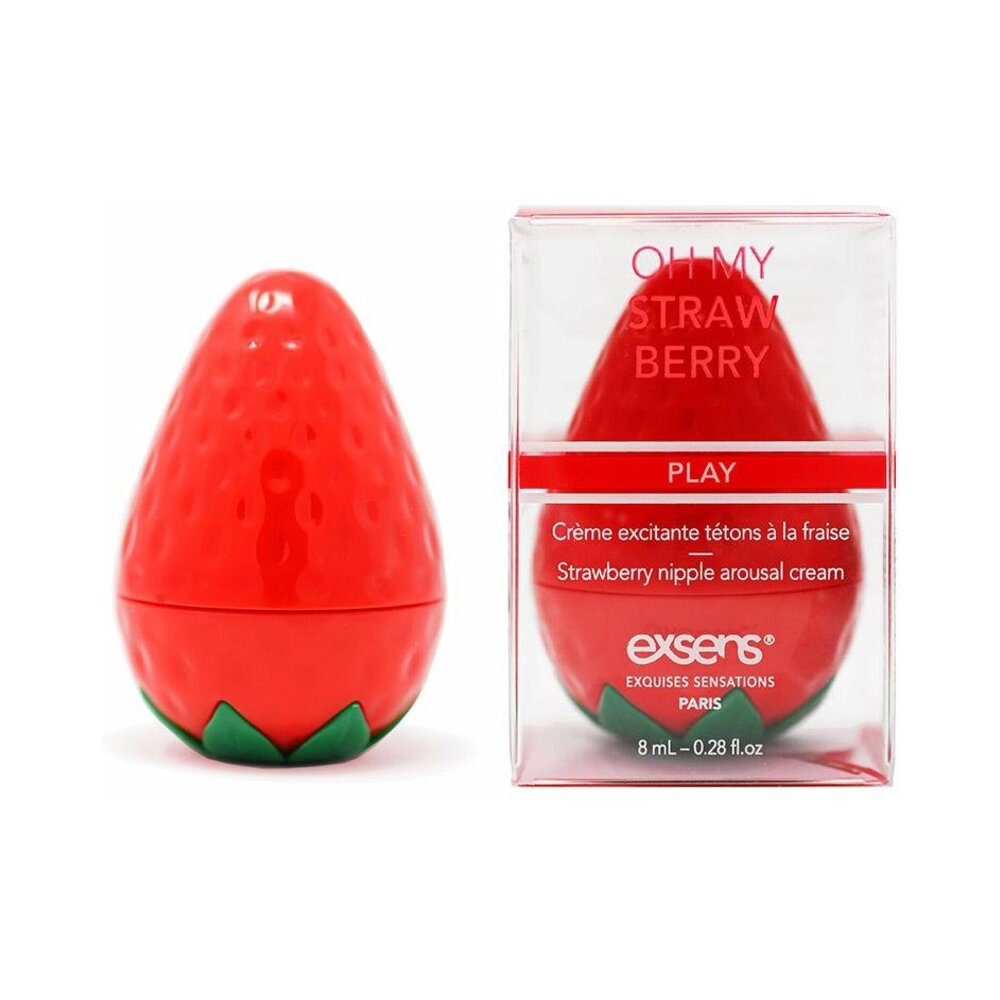 Exsens Oh My Strawberry Nipple Arousal Cream – 0.3 oz – Vegan Paraben Free
