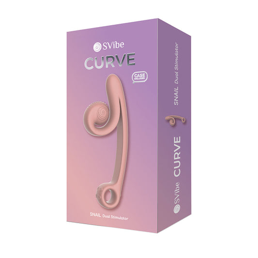 SVibe Curve Dual Stimulation Vibrator – Light Pink