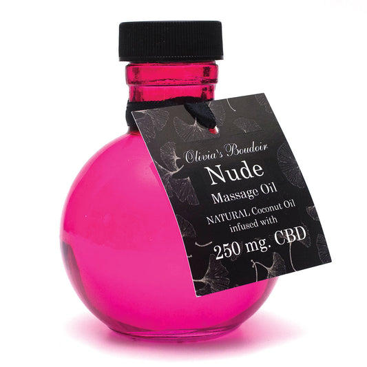Olivia's Boudoir CBD Massage Oil - Unscented - 4 oz