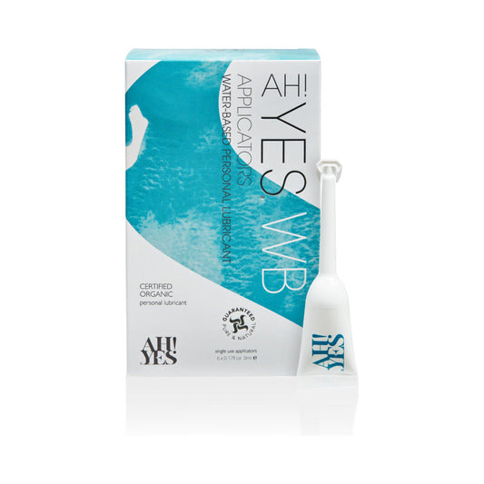 AH! YES WB Water-Based Personal Lubricant Applicators 6-Pack 0.17 oz