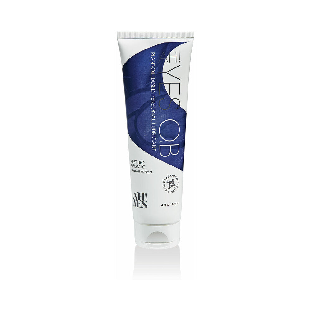 AH! YES OB Plant-Oil Based Personal Lubricant 4.7 oz – Natural Intimate and Massage Oil