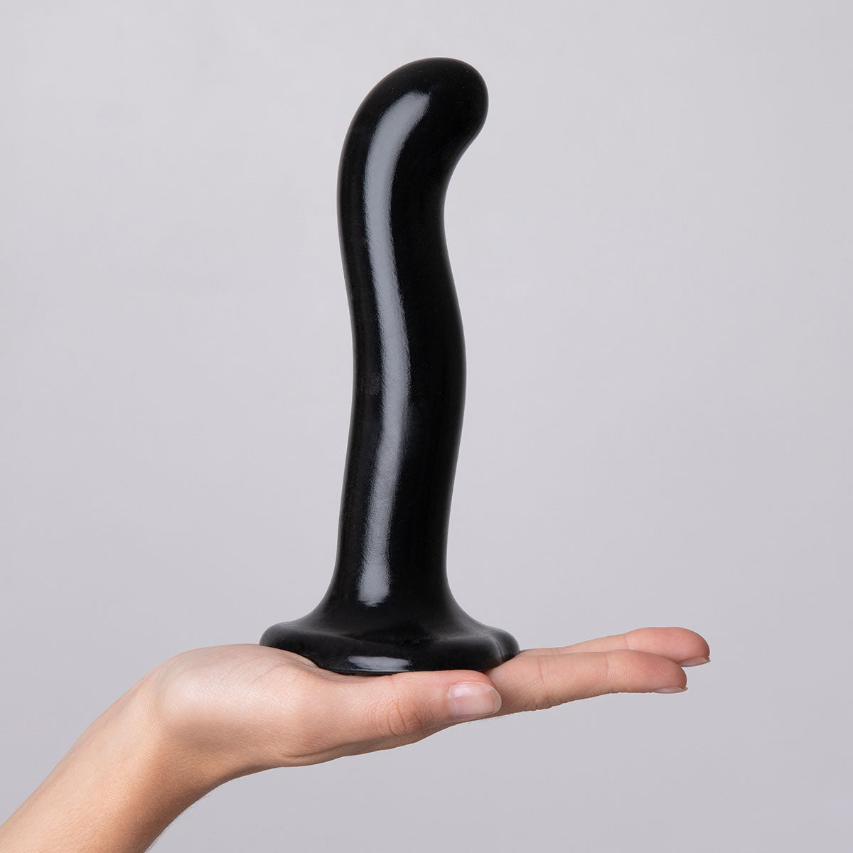 Strap-On-Me P&G-Spot Dildo – Black – Small – Ergonomic Design for G and P Spot Stimulation