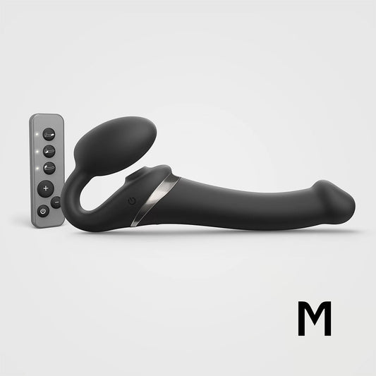 Strap-On-Me Multi Orgasm Bendable Strapless Strap-On – Black – Medium