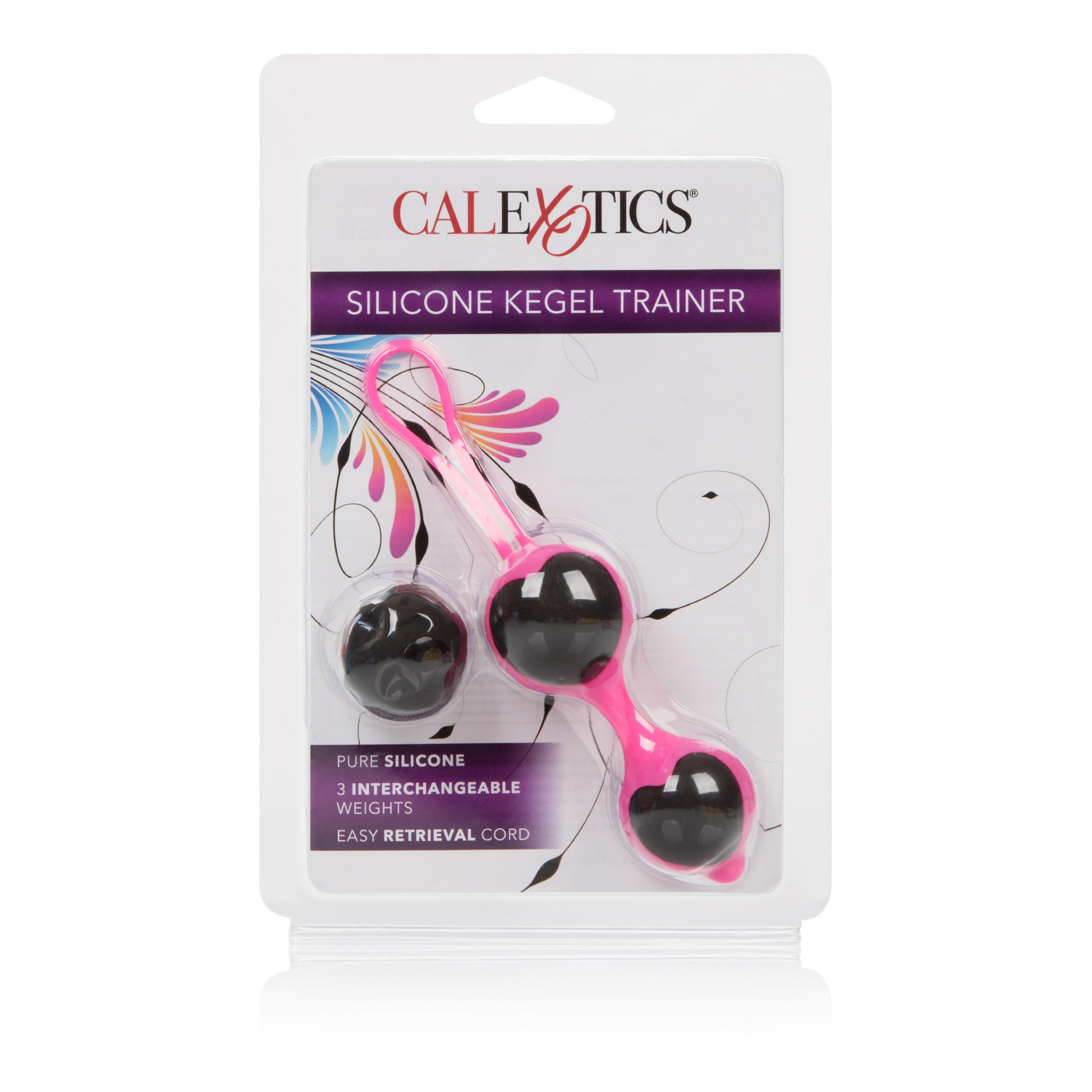 CalExotics Silicone Kegel Trainer Balls – Pelvic Strengthening System – Black