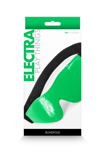 Electra Play Things Blindfold - Green - Comfortable Neoprene Lining