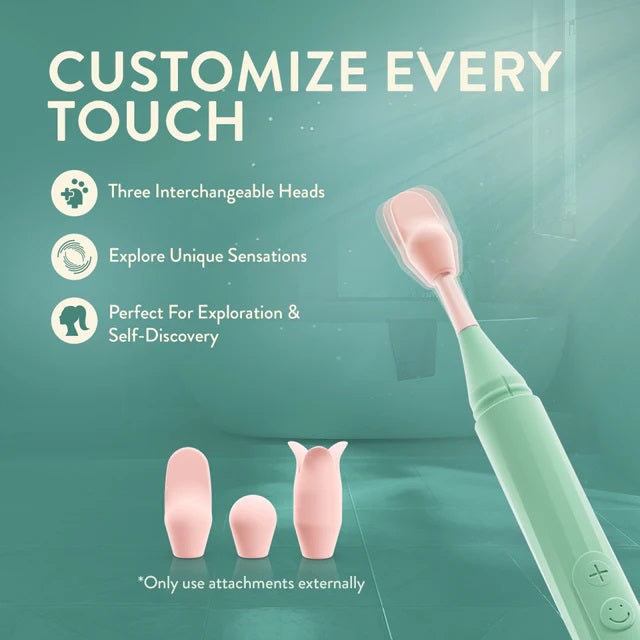 Blush Sage Oscillating Wand – Green – 10 Vibration Modes