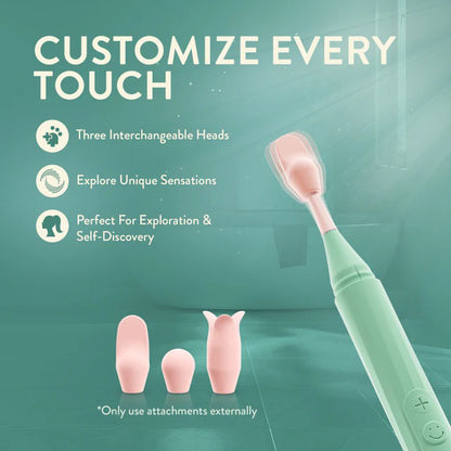 Blush Sage Oscillating Wand – Green – 10 Vibration Modes
