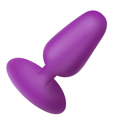 XR Brands Flexible Vibrating Silicone Butt Plug - 3 Speeds 7 Patterns - Purple