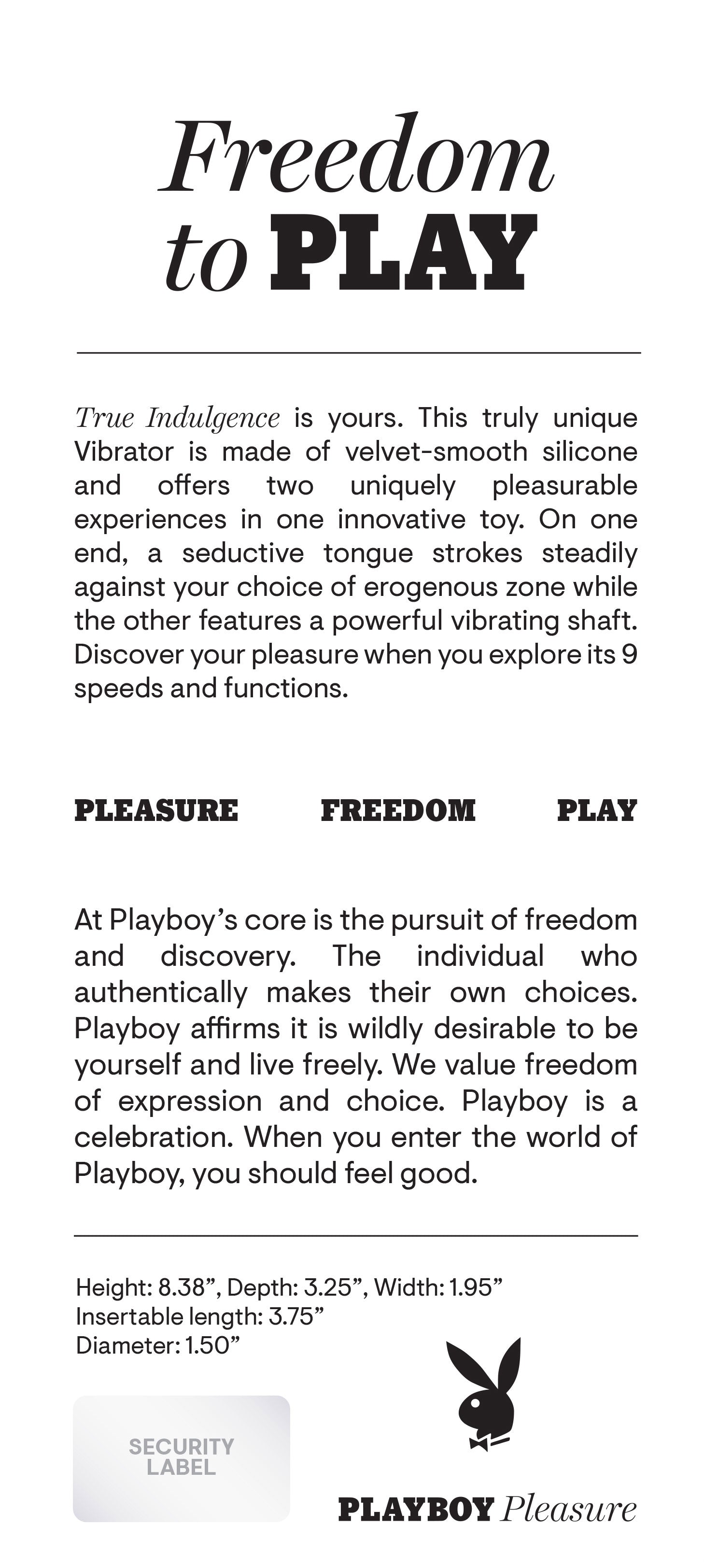Playboy Pleasure True Indulgence Vibrator – Deep Teal