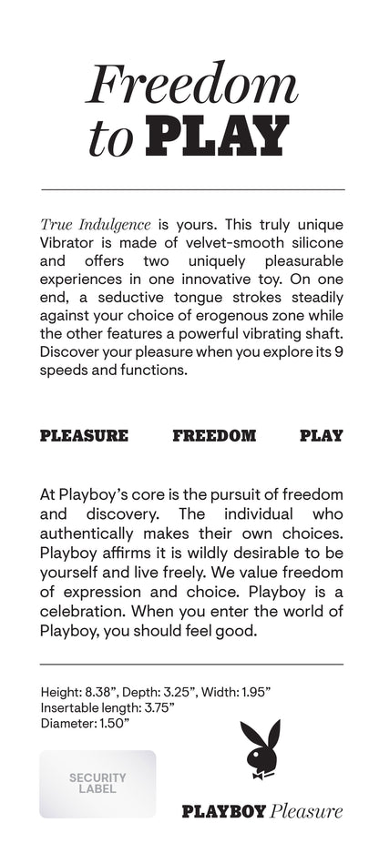 Playboy Pleasure True Indulgence Vibrator – Deep Teal