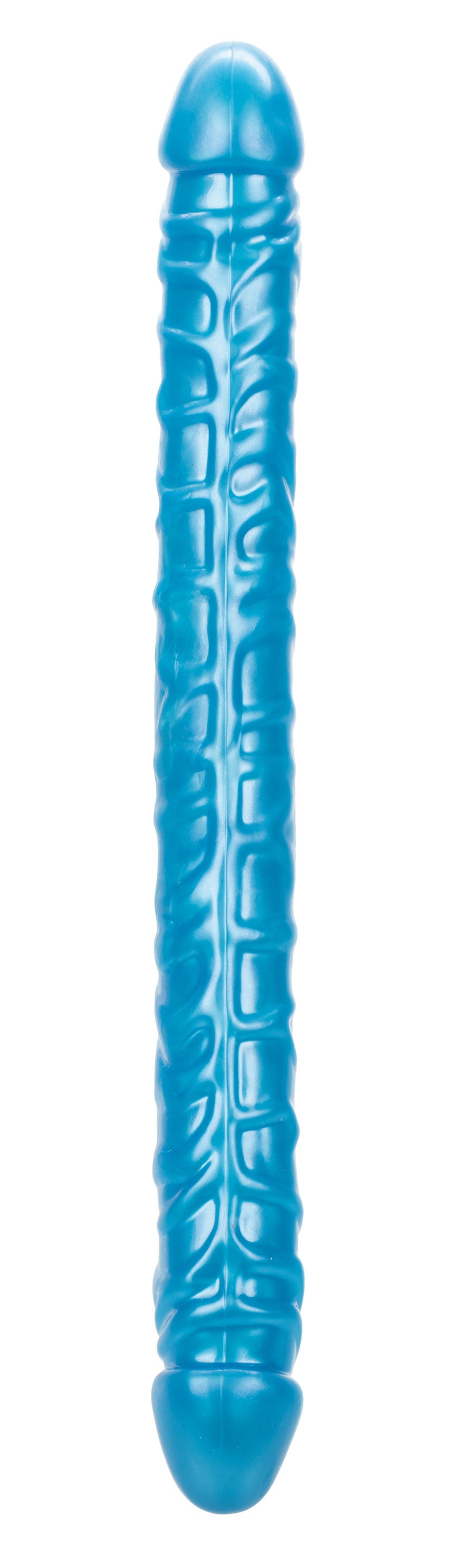CalExotics Size Queen 17" Dual-Ended Dong - Blue