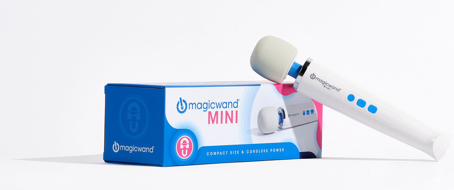 Magic Wand Mini - Rechargeable Massager with Multi-Speed Functionality - White