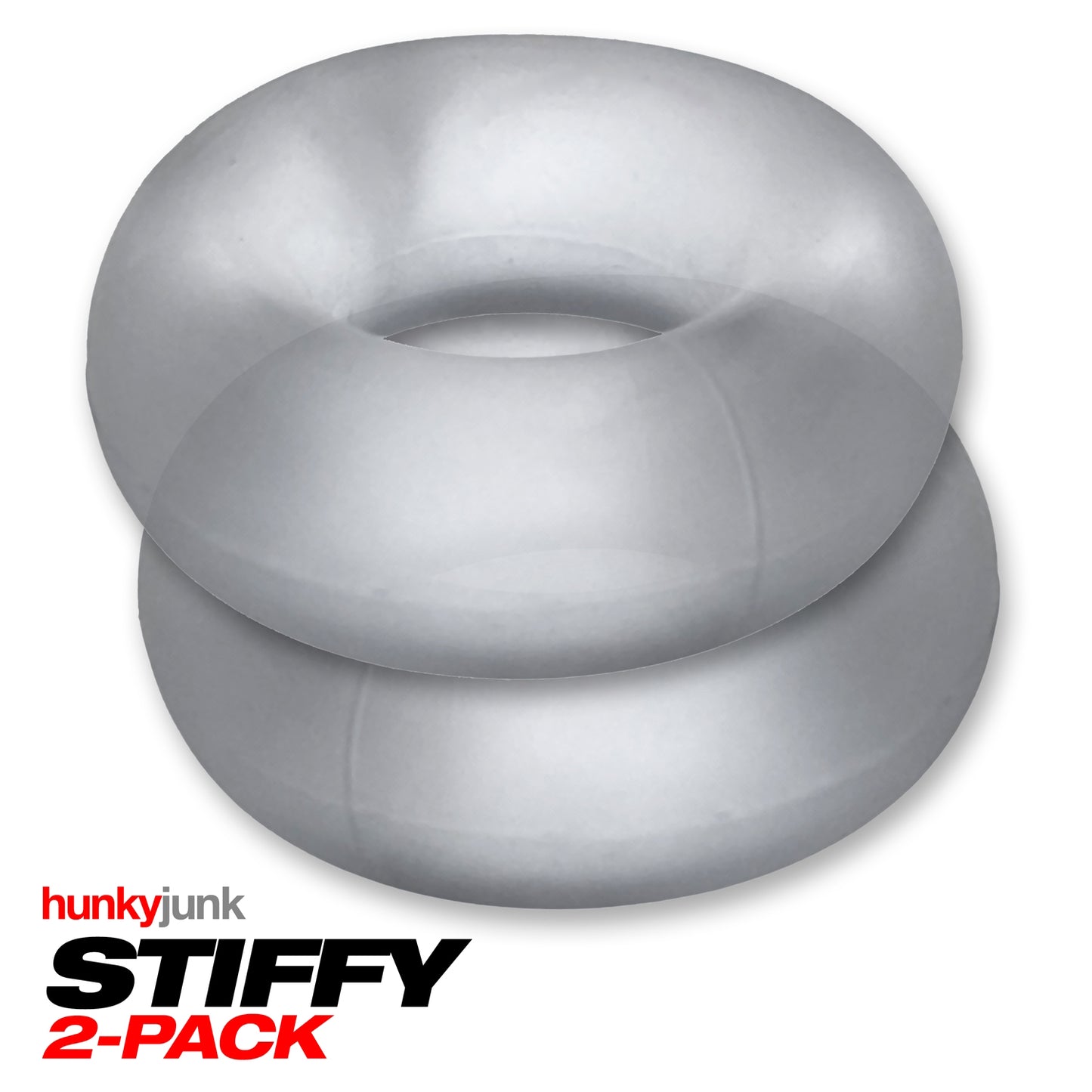 Oxballs Stiffy 2-Pack Bulge-Rings – Clear Ice