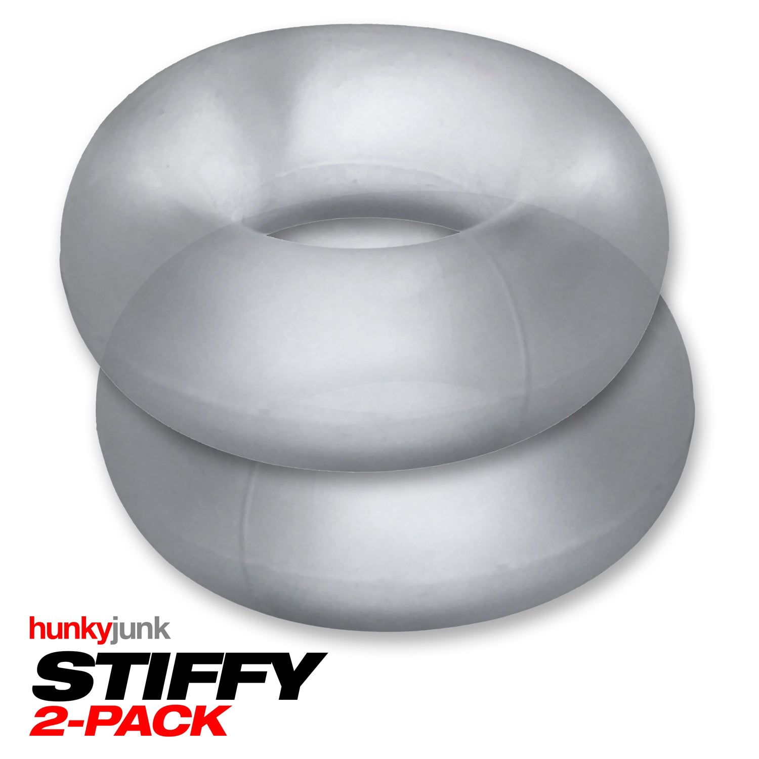 Oxballs Stiffy 2-Pack Bulge-Rings – Clear Ice