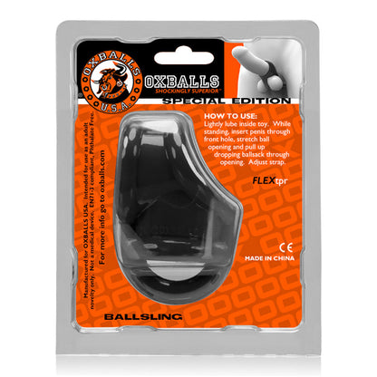 Oxballs Ballsling Cocksling W/Splittler – Black – Ball Separator