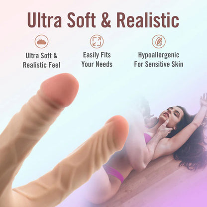 Dr. Skin Plus 14-Inch Posable Double Dong - Beige