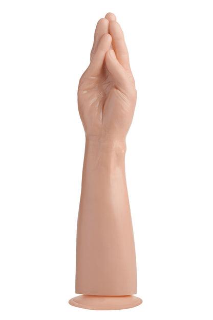 XR Brands The Fister Hand and Forearm Dildo – Realistic Beige with Suction Cup