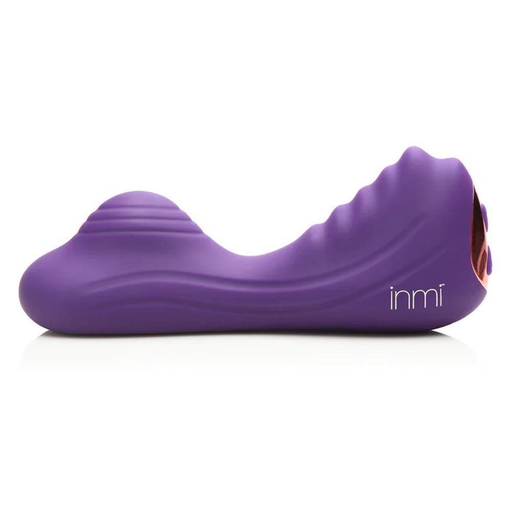 XR Brands Vibrating Silicone Grinder - Purple - Dual Motor with Remote Control