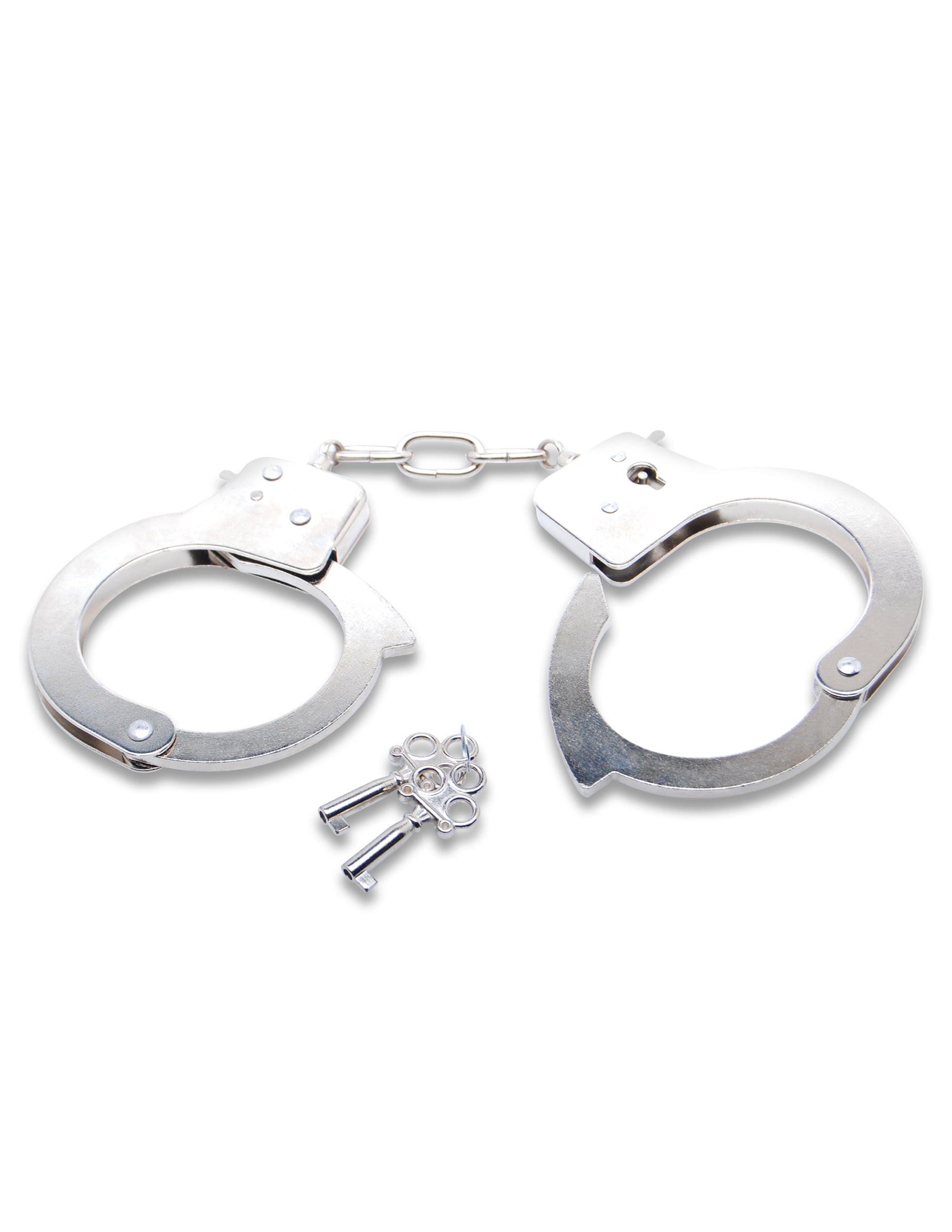 Pipedream Fetish Fantasy Series Official Cuffs – Silver Nickel-Plated Steel