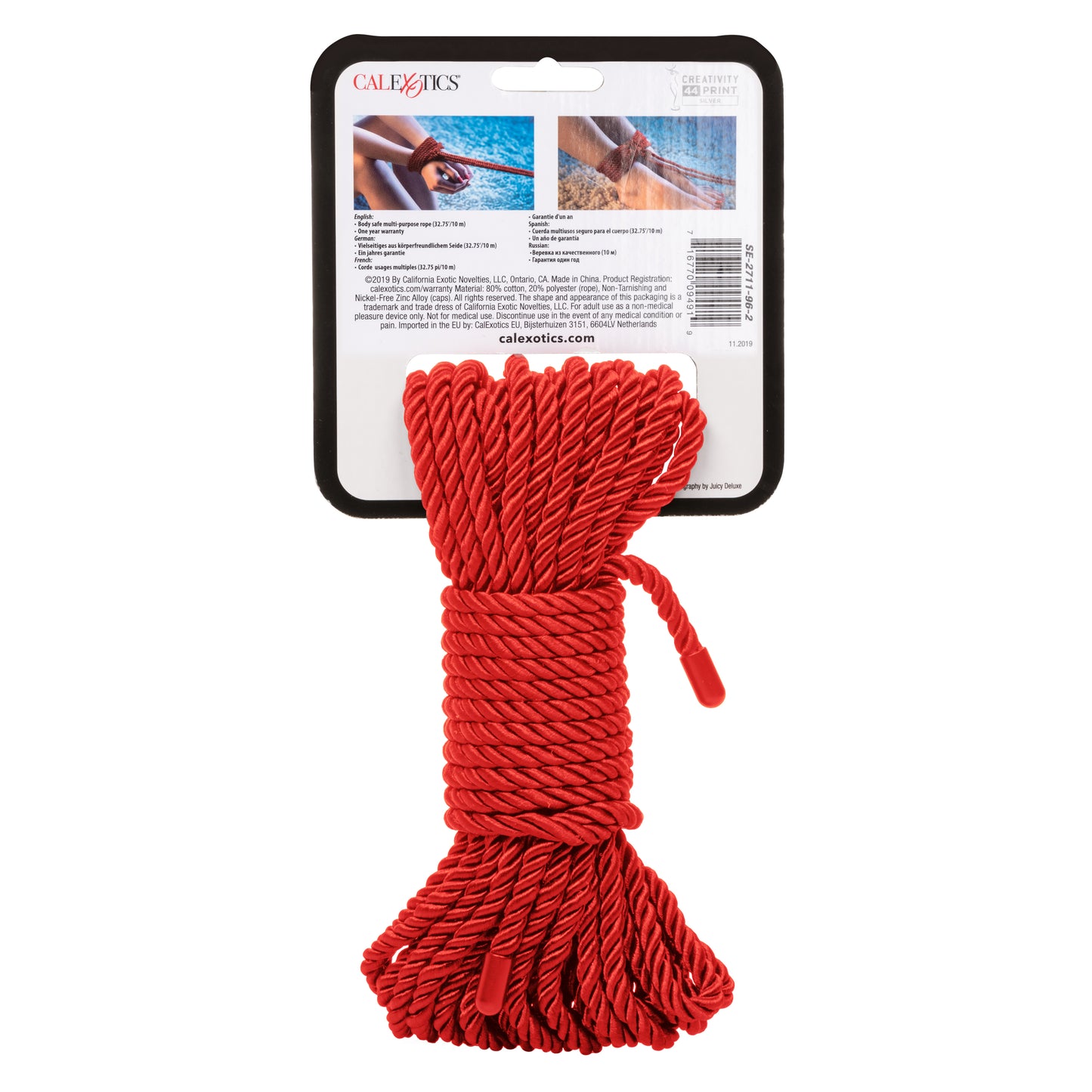 CalExotics Scandal BDSM Rope 32.75ft – Red