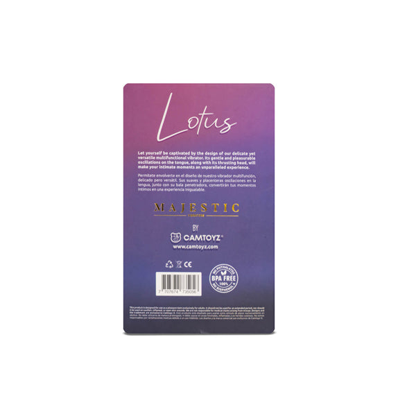 Camtoyz Lotus Dual-Ended Vibrator with Bullet and External Stimulator – Red