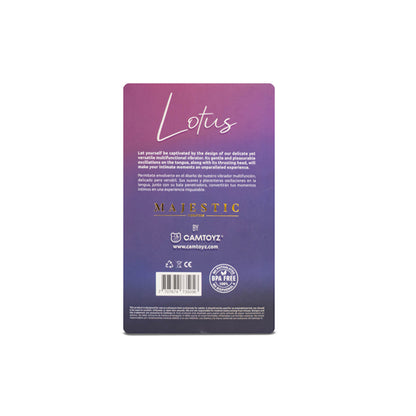 Camtoyz Lotus Dual-Ended Vibrator with Bullet and External Stimulator – Red