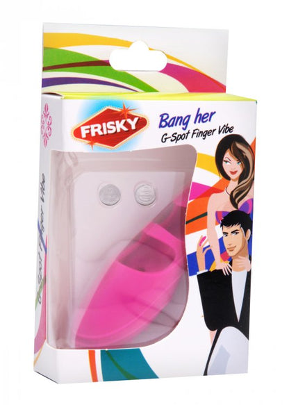 Frisky Bang Her Silicone G-Spot Finger Vibe – Pink
