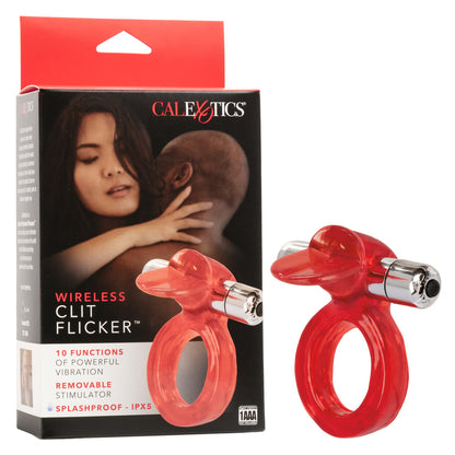 CalExotics Wireless Clit Flicker – Red Vibrating Erection Enhancer