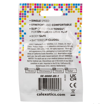 CalExotics Foil Pack Vibrating Tongue Teaser – Clear