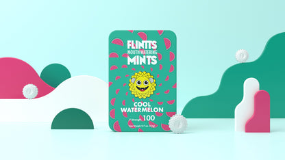 Flintts Mouth Mints Cool Watermelon - Refreshing Mint Flavor