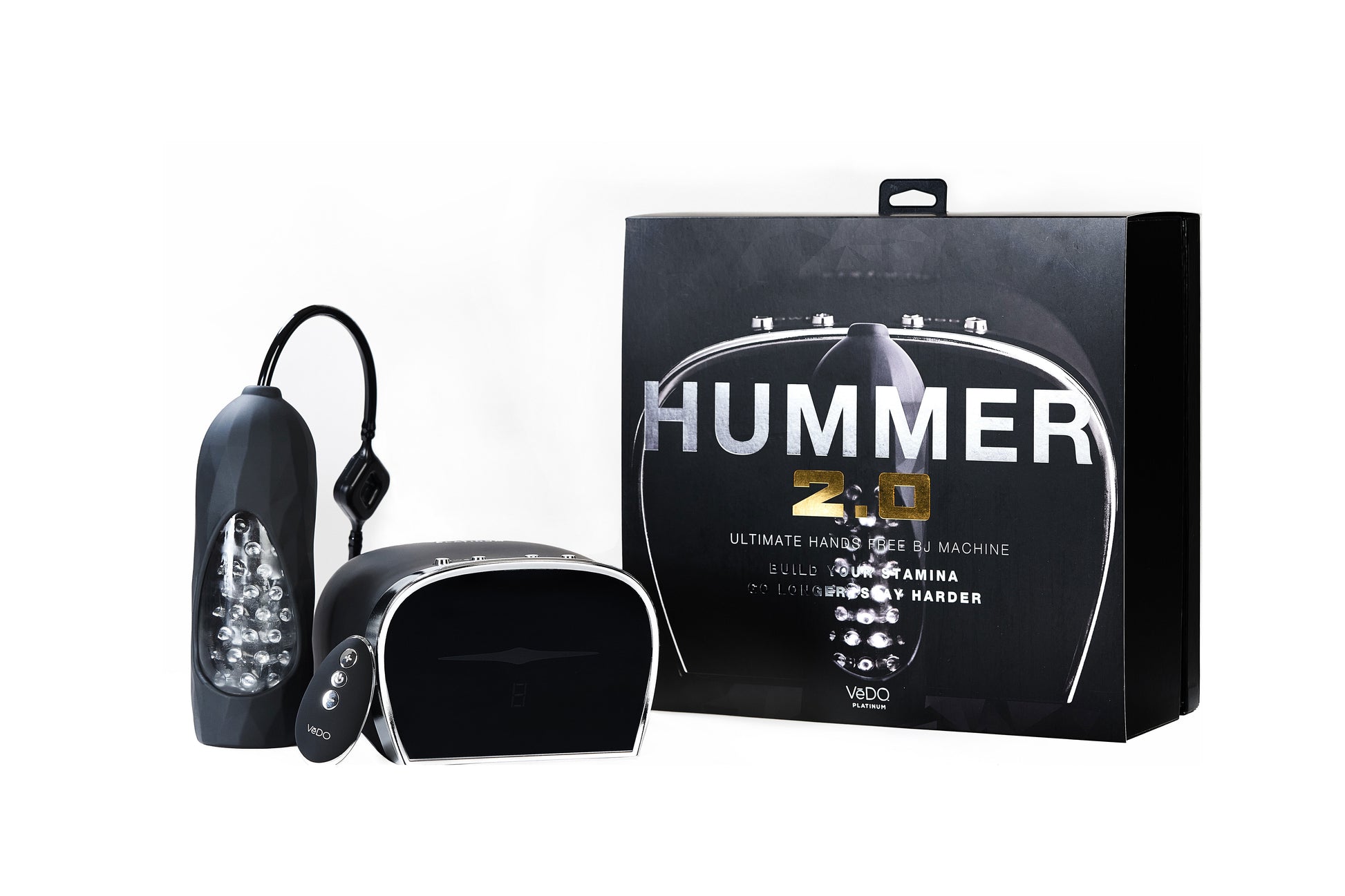 VeDO Hummer 2.0 Hands-Free BJ Machine with 180 RPM and Detachable Vibrating Sleeve