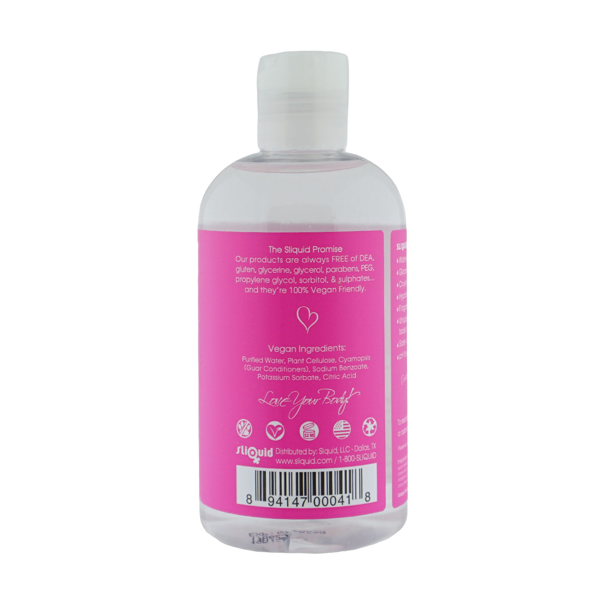 Sliquid Naturals Sassy Water-Based Anal Gel Lubricant – 8.5 Fl. Oz.