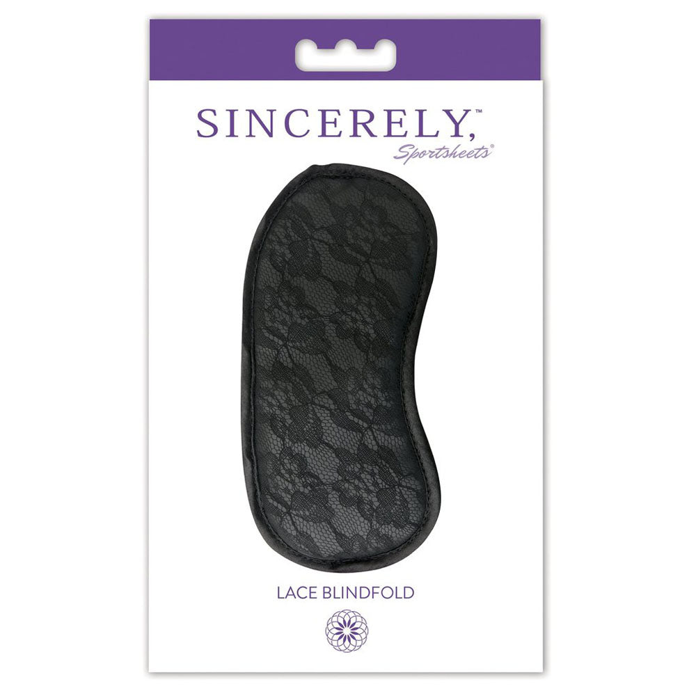Sportsheets Sincerely Lace Blindfold – Black