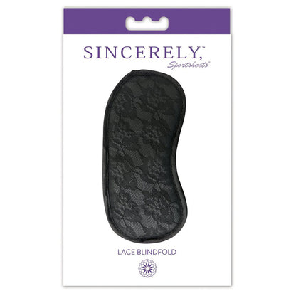 Sportsheets Sincerely Lace Blindfold – Black